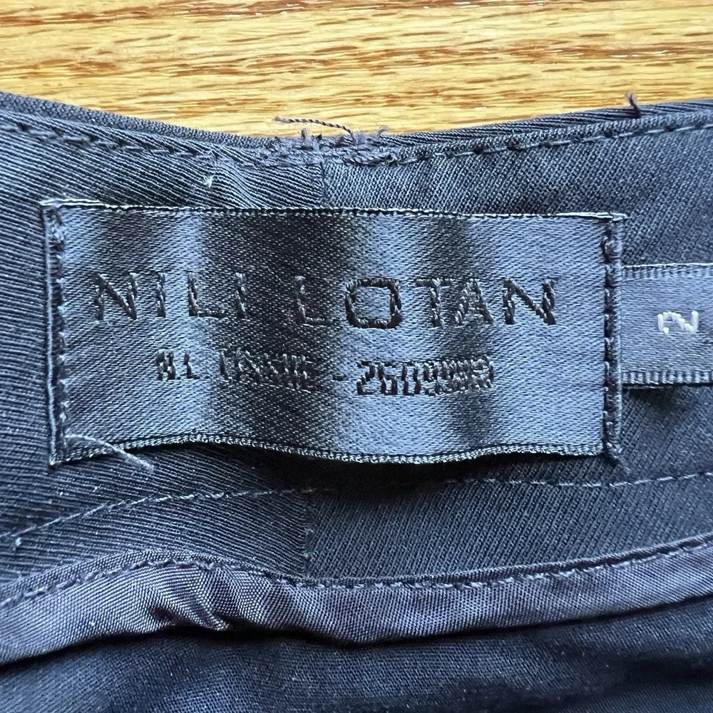 Nili Lotan Black Dress Pants Women's 2 Slim Trousers Tribeca Design Workwear NYC
